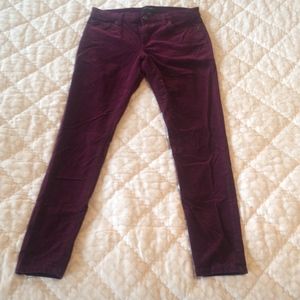 Plum Corduroy Pants